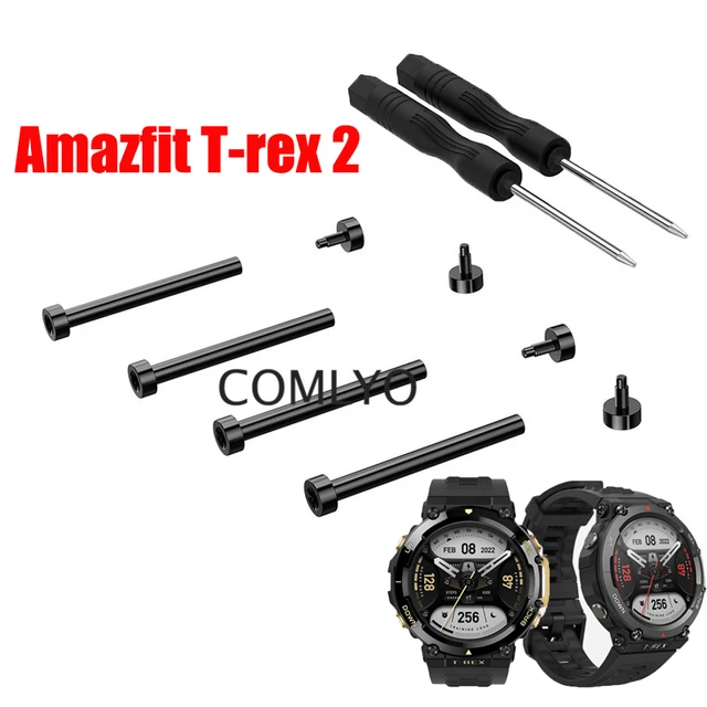 1 Set For Amazfit T-Rex /T-Rex Pro/T Rex 2 Watch Band Connector Screw Tool  Rod Metal Adapter Pin Screwdrivers Accessories