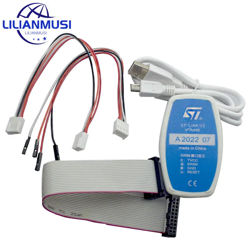 1 Pz Nuovo St-Link/V2 St-Link V2(Cn) St Link Stlink Emulatore Download Manager Stm8 Stm32 Dispositivo Artificiale