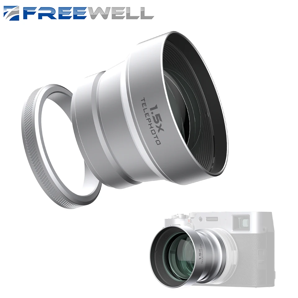 Freewell New Style Fujifilm HD 1.5x Telephoto Lens for Fuji X100VI