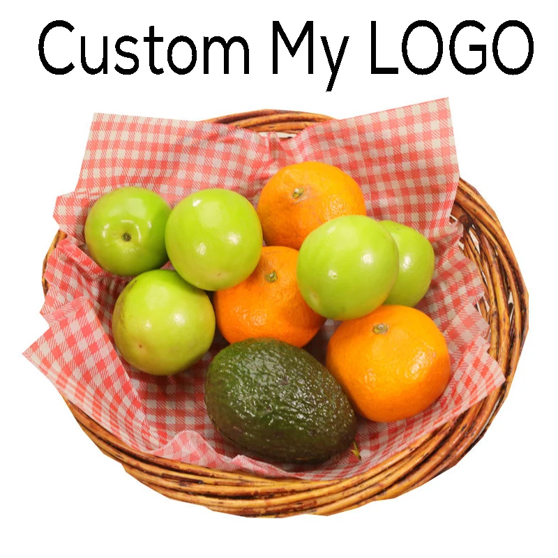 printing hamburger packaging grease proof tissue paper sandwich wrapping deli paper shawarma food grade wax
