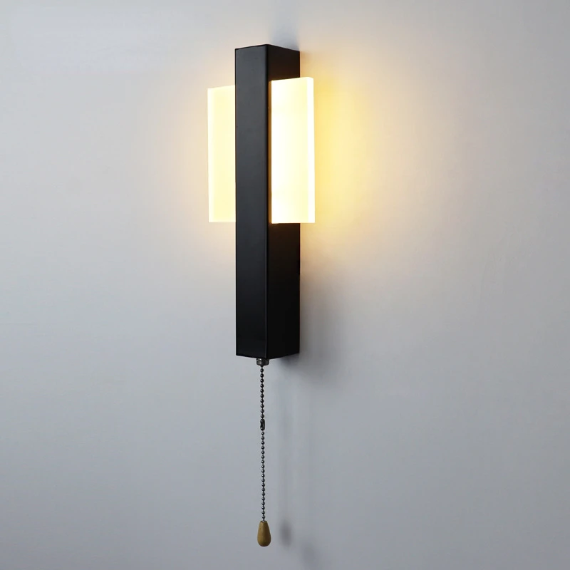 

Nordic modern minimalist LED wall lamp with rotatable wall lamp bedside lamp living room corridor and aisle lamp