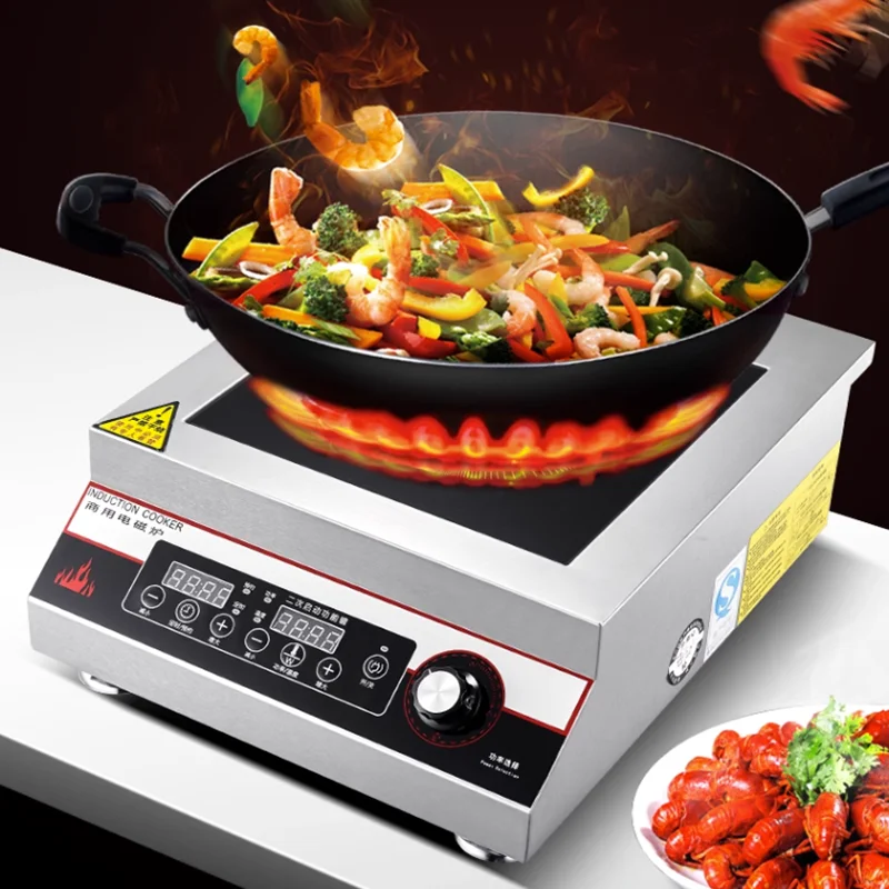 Eoctoe 5000w Induction Cooker Commercial Induction Kitchen Panel Cooking Household Cooktop Single Cooker Electric Hob