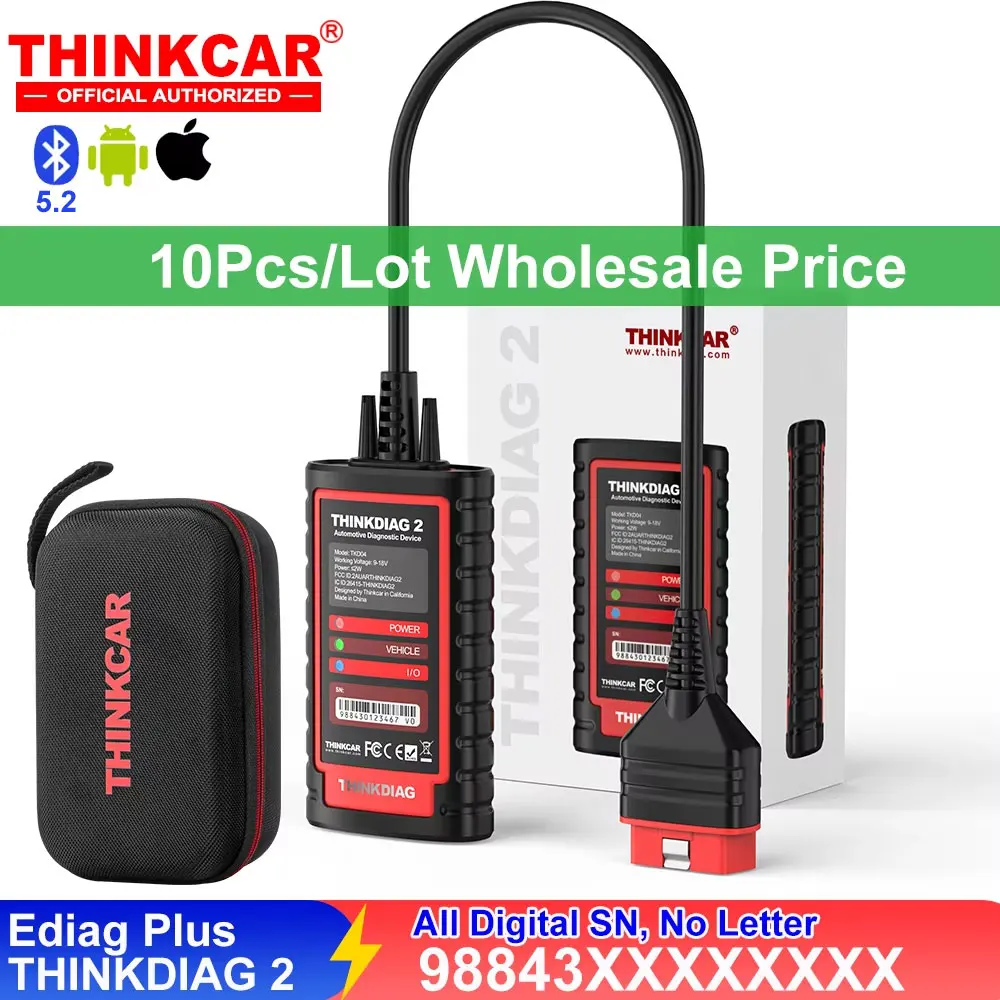 THINKCAR THINKDIAG 2 KINGBOLEN Ediag Plus herramientas de diagnóstico de coche codificación ECU en línea bidireccional CAN FD todo el sistema escáner OBD