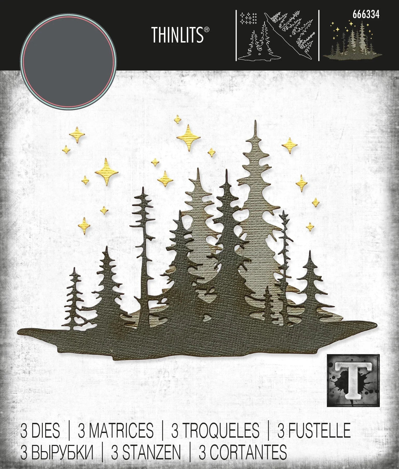 2023 Ottobre New Christmas Forest Shadows Thinlits Star Tree Metal Cutting Dies Per Fare Scrapbooking Di Biglietti Di Auguri Di Carta