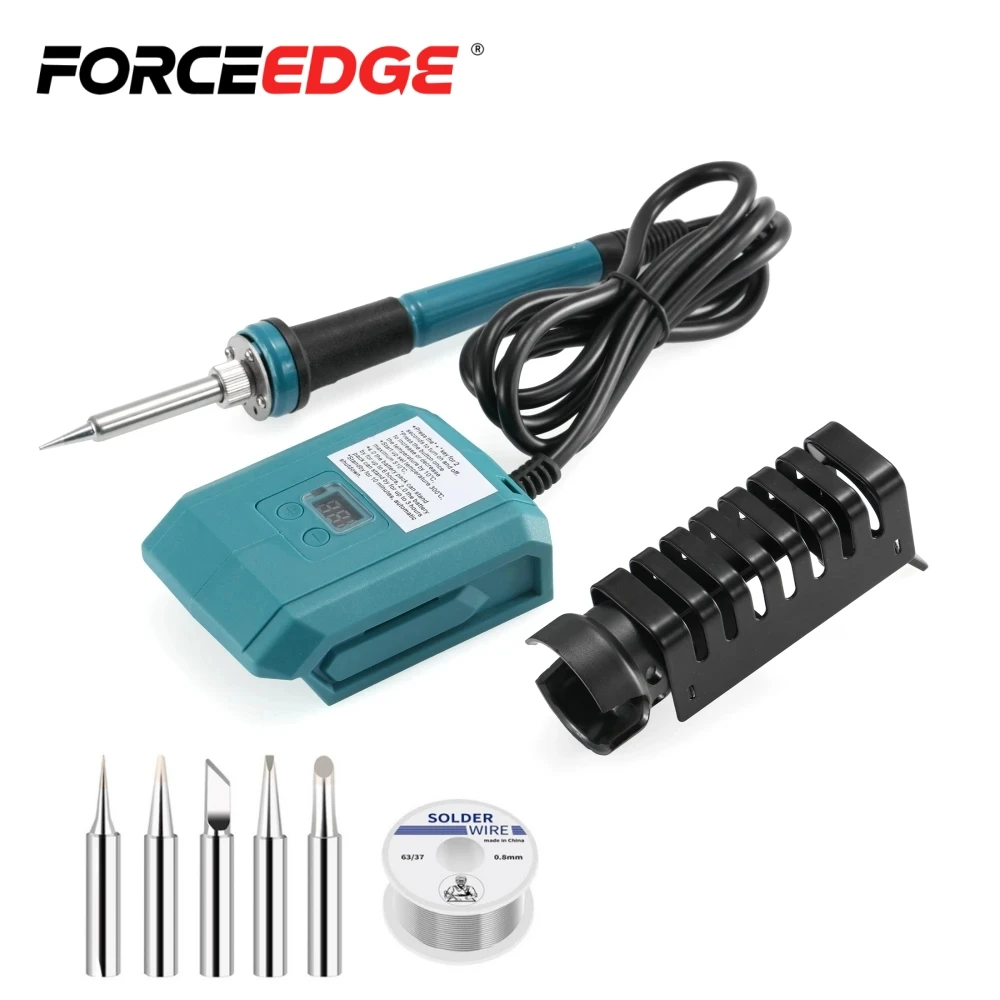 60W Soldering Iron for Makita 18V Battery Cordless Electric Welding Tools 300-510℃ with 5 welding heads 50g Tin wire soldering iron electric soldering iron soldering iron kit soldering iron set