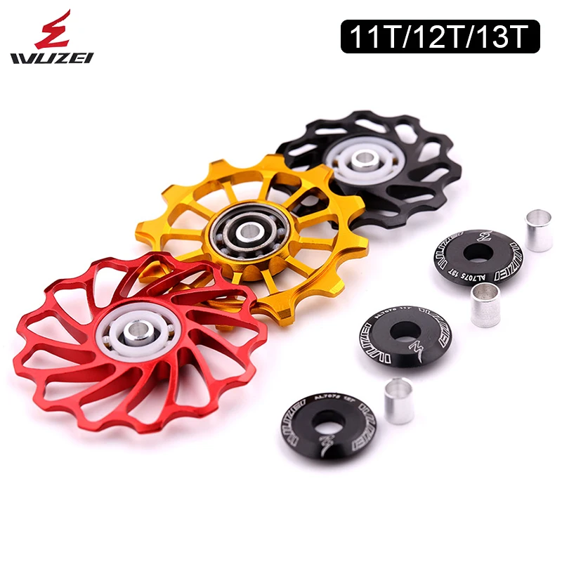 WUZEIMTBRearDerailleurGuideWheelCeramicBearingBicycle