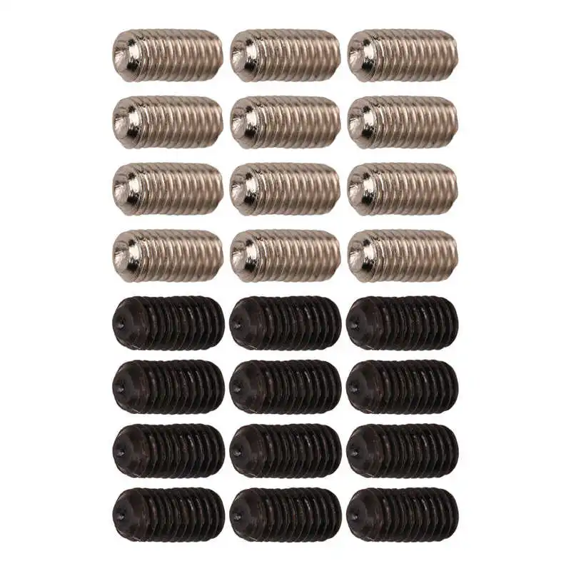 12Pcs Electric Guitar Bass Bridge String Saddle Adjust Height Hex