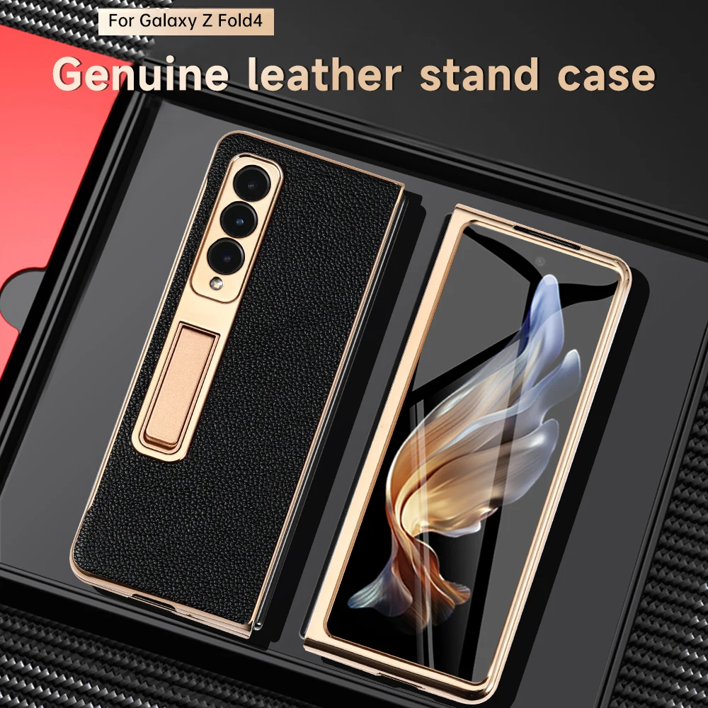 

Кожаный чехол LANGSIDI с откидной подставкой для Samsung Galaxy Z, складной держатель 5, чехол-подставка для Samsung Z, складной 4, 3
