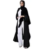Abaya-Robe de Prière Rouge pour Femme Musulmane, Manches sulf, Kimono Ouvert, Kebaya, Dubaï, Vêtements de Luxe, 2024