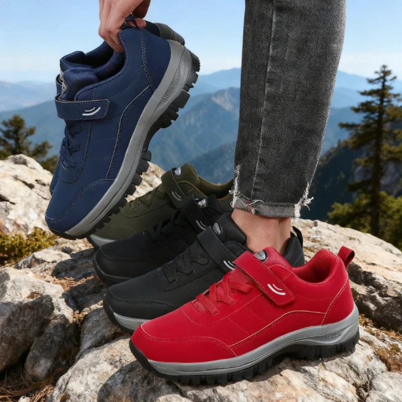 Men's Shoes Middle-aged Elderly Walking Shoes Fashion Comfortable Men's Spring Autumn Shoes One Foot Stepping Elderly Sneakers