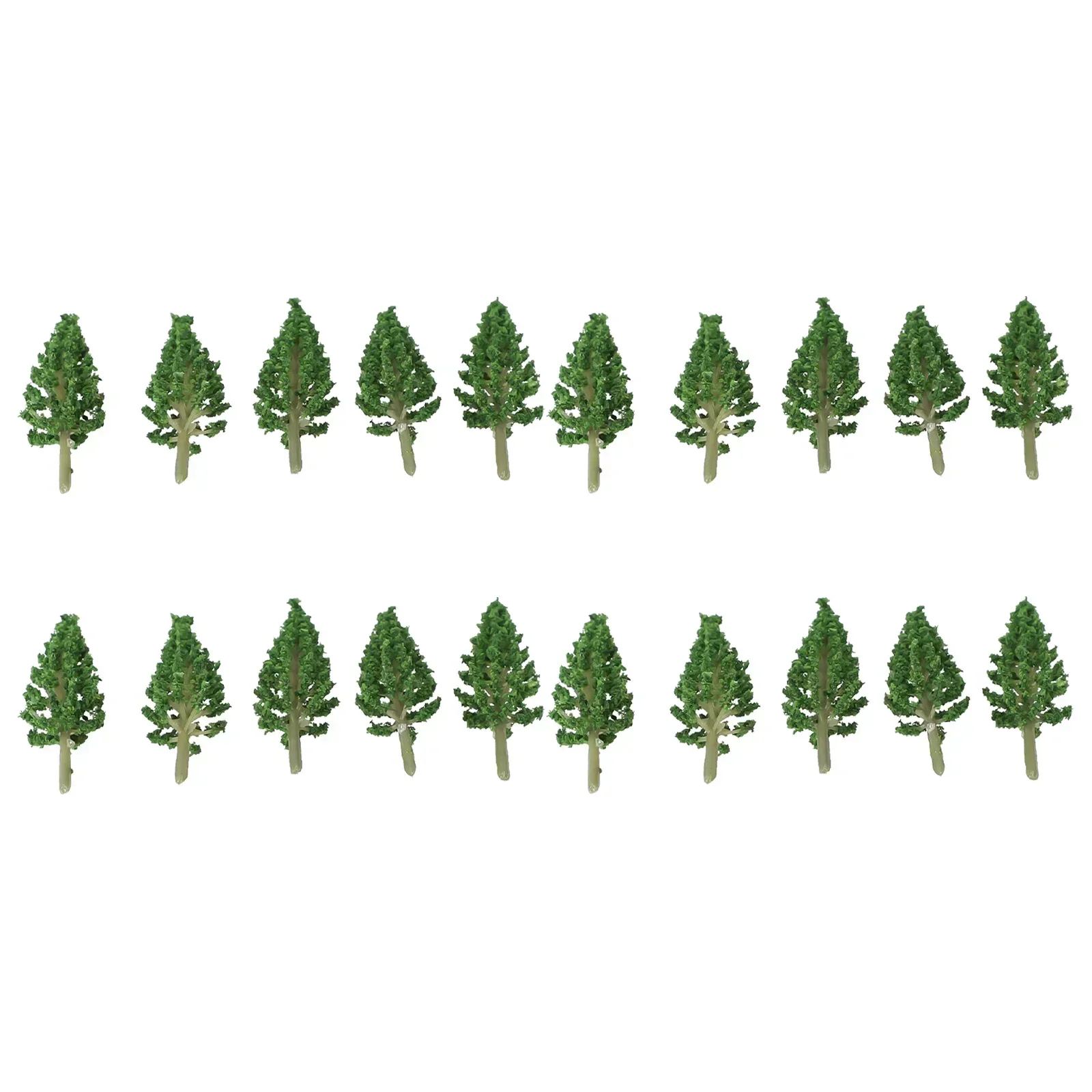 20pcs Model Trees 3D Landscape Artificial Miniature Pine Tree Layout Train Railway Model Trees Plastic Sandtable Scenery model tree ornament
