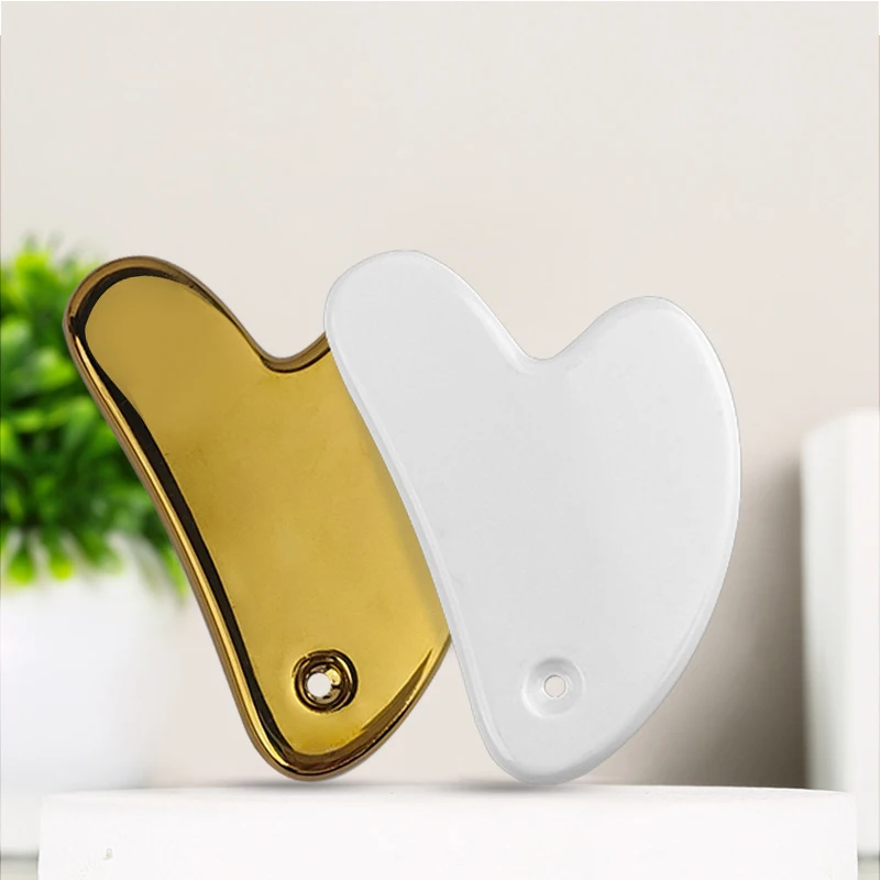 

Heart-Shaped Ceramic Scraping Board Facial Lifting Tools Guasha Face Lifting Beauty Ceramic Scraping Piece Wholesale