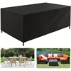 Rectangular Patio Heavy Duty Table Cover -  Tough Canvas Waterproof Outdoor Dining Table and Chairs General Purpose Furniture Co 1