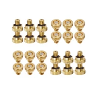 10PCS Low Pressure High Quality Brass Fog Misting Nozzles Garden Connectors Water Irrigation Sprinkler Fittings 2