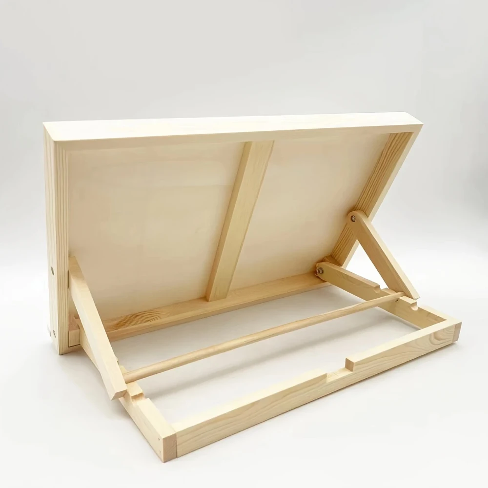 Chevalet de table pliable en bois avec support incliné portable