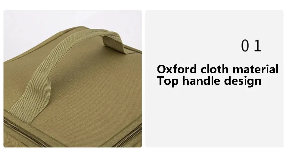 Description Picture 6 of itemOutdoor Camping Storage Bag Large Capacity Ground Nail Tool Bag Gas Canister Picnic Cookware Utensils Kit Bag