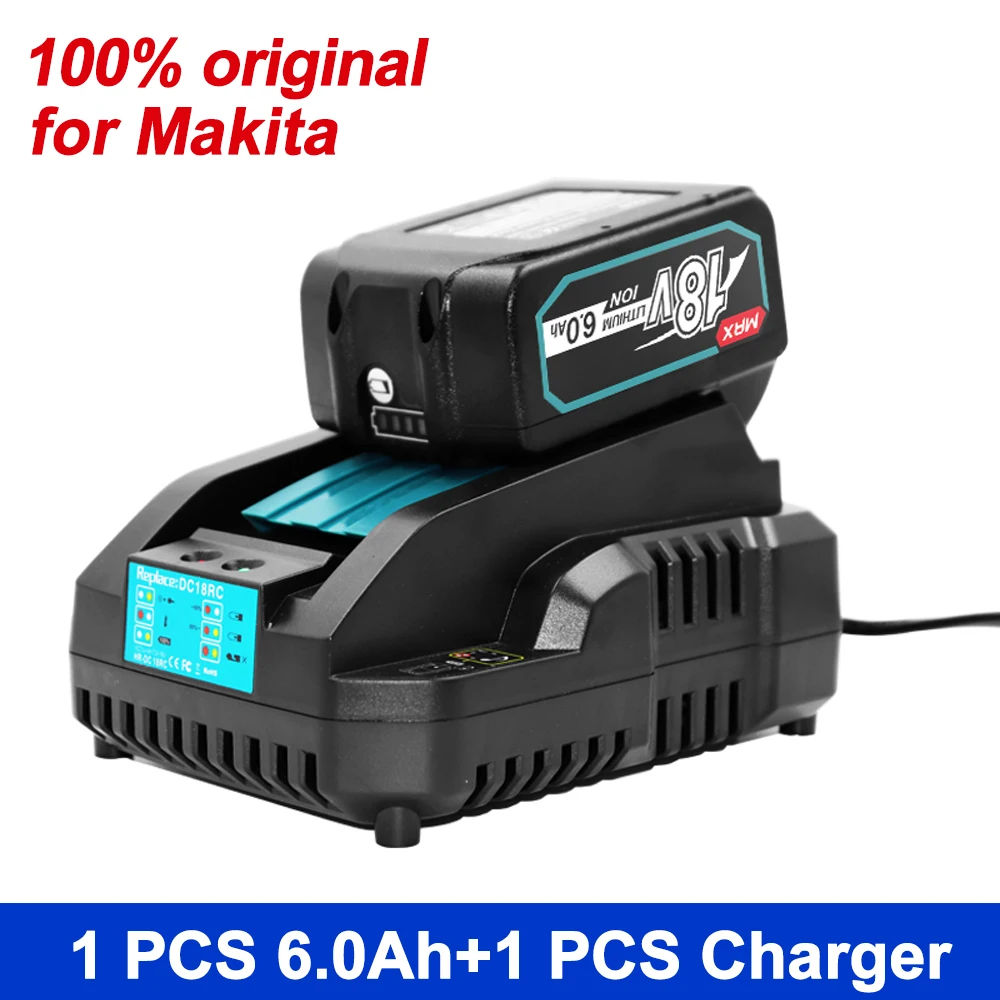 

Original Makita Charger and Battery BL1860 Rechargeable Battery 18V Li-ion for Makita 18v Battery BL1840 BL1850 BL1830 BL1860B