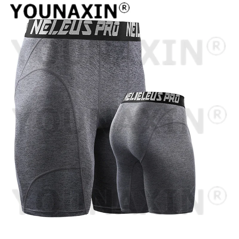 Men's Fitness Running Underwear Stretch Shorts Quick-drying Gym Exercise Tight Leggings Boy Basketball Pant M L XL 2XL 3XL
