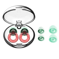 Super Soft Reusable Silicone Ear Plugs for Noise Reduction and Hearing Protection (Dark Red)
