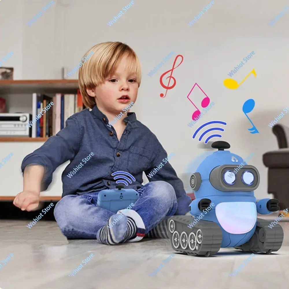 2.4G Remote Control Robot Dance Move Programable Colorful LED Lights Music Song Play Play Smart Robot Toys Kids Gift Christmas