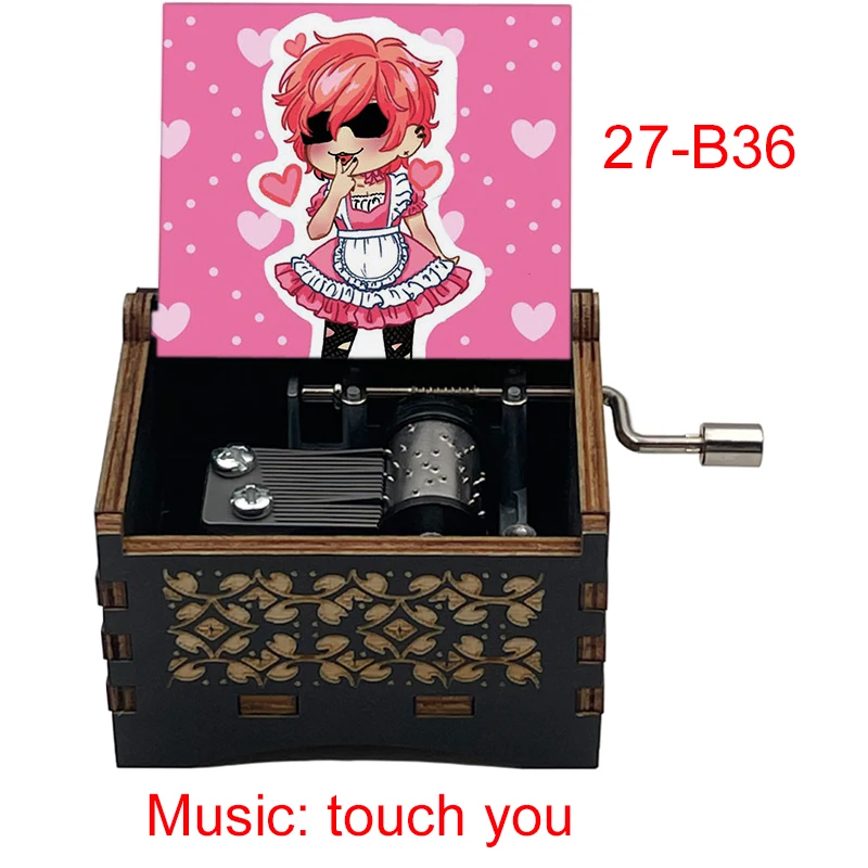 Music Box Touch You Black Music Box Yarichin b Club Anime Ayato Yuri Print Classmates Friends Fans Birthday New Year Gift Home Cute Decor