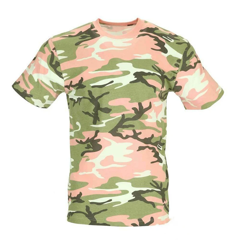 Men Military Style Camo T Shirts Summer Streetwear Tops