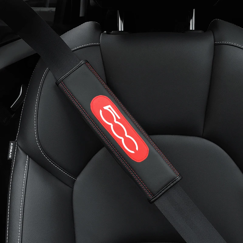 

For 500 500L 500X Accessories Top Layer Cowhide Seat Belt Cover