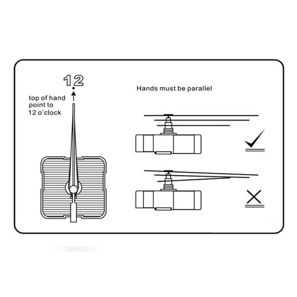Quartz Clock Movement Mechanism Hands Set 1 Silent DIY Parts