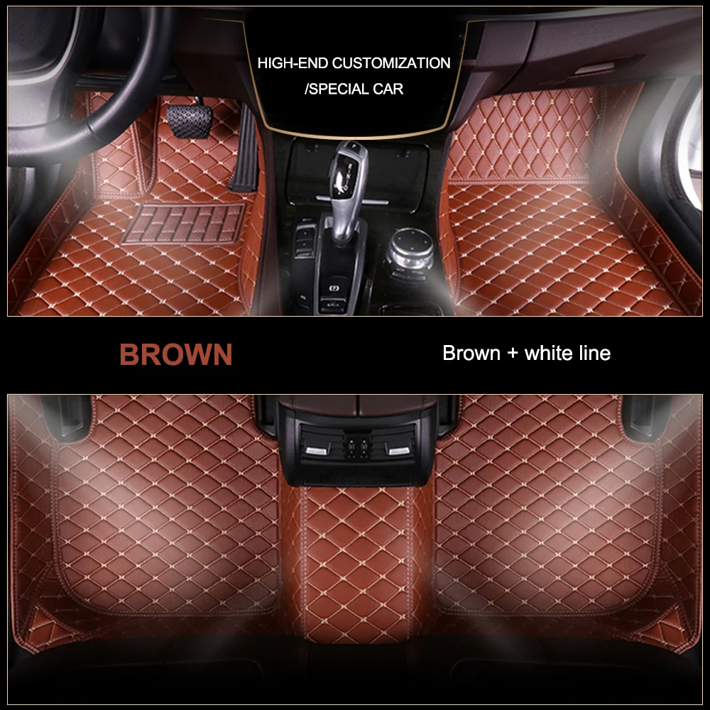 

Leather Car Floor Mats For OPEL Insignia Zafira Vivaro Astra Meriva Ampera Mokka Combo Carpet Rugs Luxury Foot Pads Accessories
