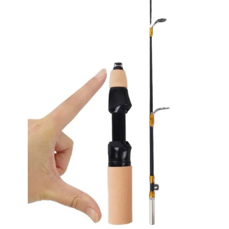 FRP Mini Telescopic Fishing Rod Portable glass fiber reinforced plastics River Shrimp Carp Fishing Pole Winter Ice Fishing Rod