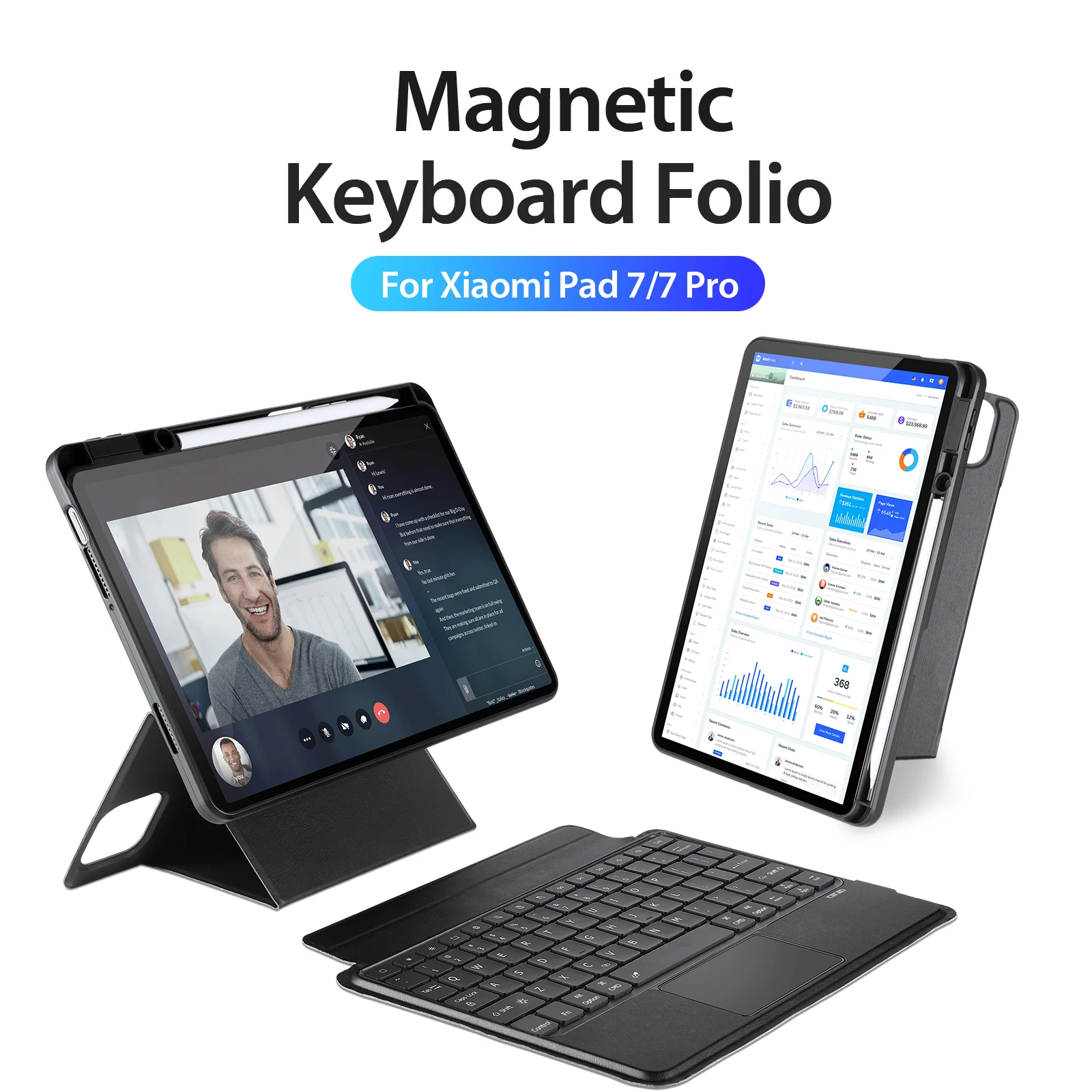 DUX DUCIS for Xiaomi Pad 7 7 Pro touch keyboard protective cover XM Pad 6 Wireless keyboard Pad5 5Pro case