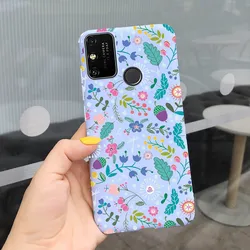 Cute Flower Butterfly Silicone Soft Phone Back Case for Honor 9A (LIGHT BLUE)