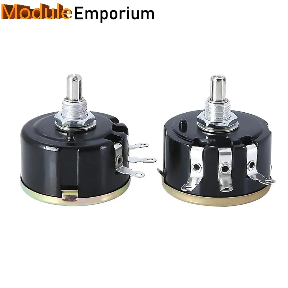 5PCS 5W 10K Ohm Variable Resistor 3 Pin Wire Wound Potentiometer WX112(050)