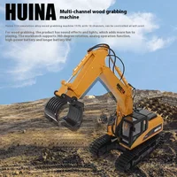 Huina 1:14 Electric Remote Control 1570 Grabber 16ch 2.4g Simulation Engineering Vehicle Crawler Excavator Boy Toy Gift 2