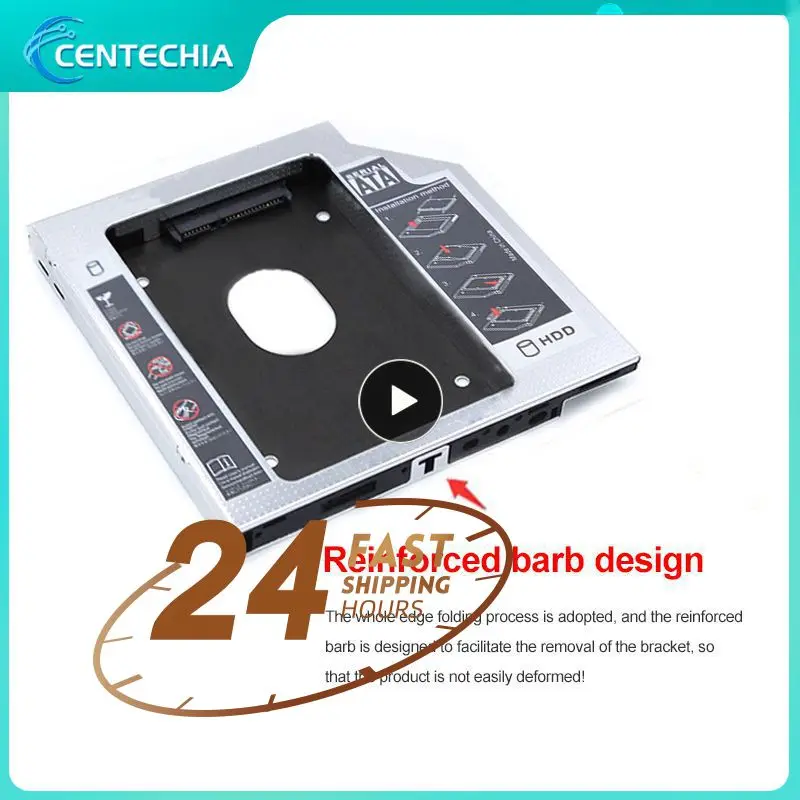 노트북용 하드 디스크 브래킷, SATA III 3.0, 2 번째 HDD 캐디 하드 디스크 드라이브, 알루미늄 합금 케이스, 2.5 인치 SSD 케이스, 9.5mm, 12.7mm