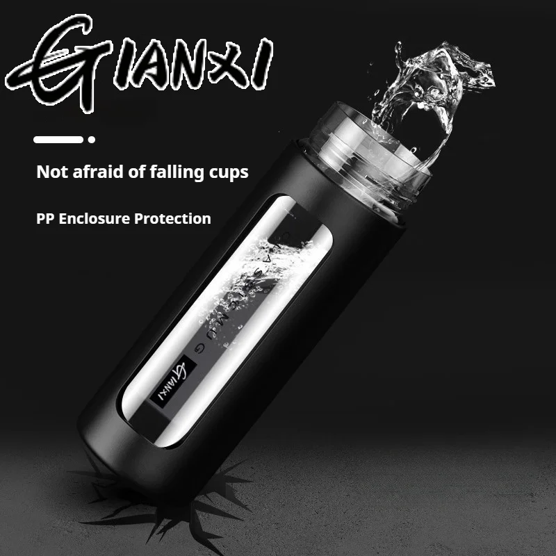 GIANXI Anti-Scald Portable Glass Tea Cup with Filt...