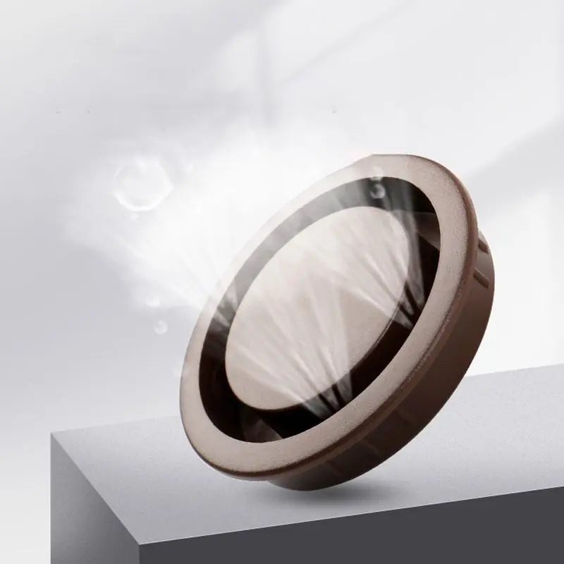 Round Plastic Air Vent Ventilation Furniture Cabinet Closet Invisible Grille Cover Diffuser Ventilation Hole решетка вентиляцион