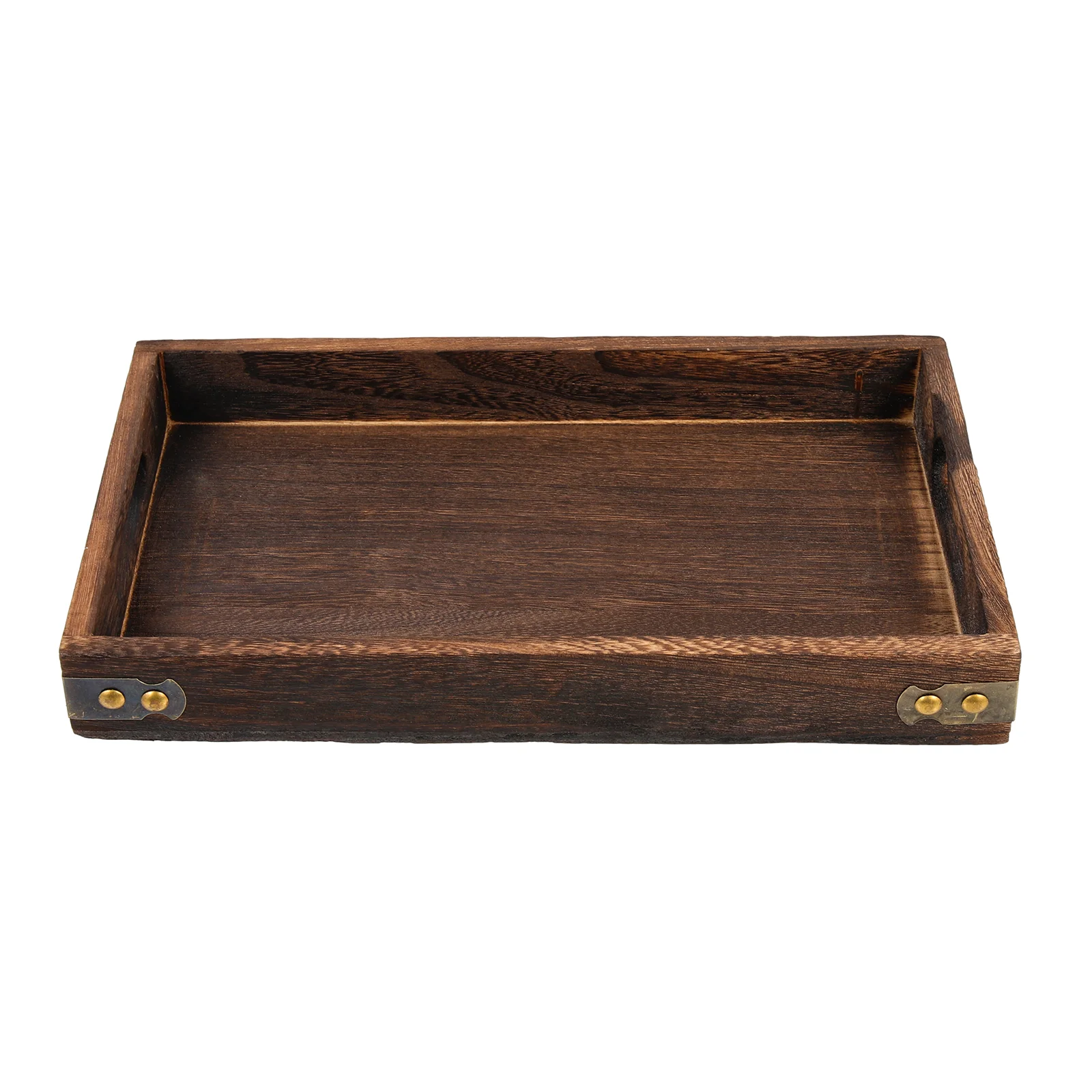 

Wood Tray Distressed Solid Pallet Decorative Food Fruit Plate Bread Storage Wooden Dried Tea Cup