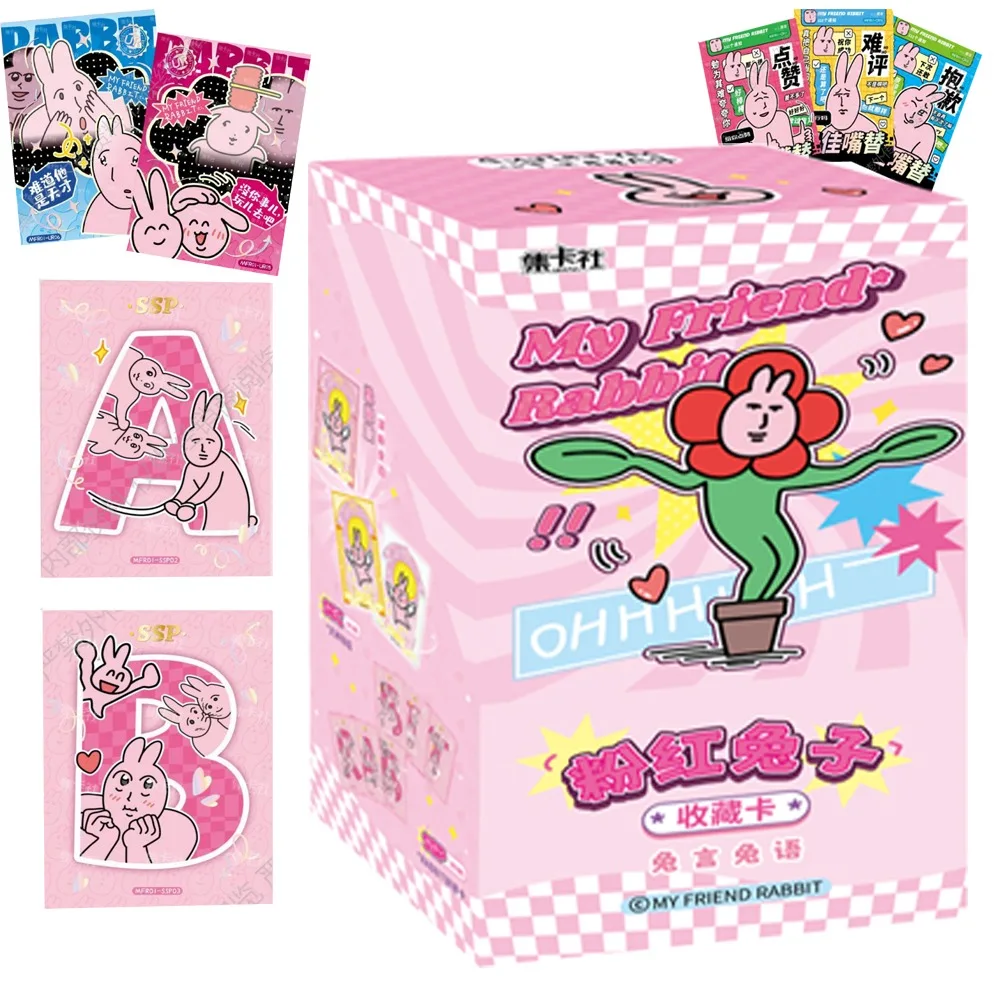 

My Friend Rabbit Collection Card for Children Funny Cute Gentle Rabbit Card Limited Playing Popular Card Doujin Toys and Hobbies