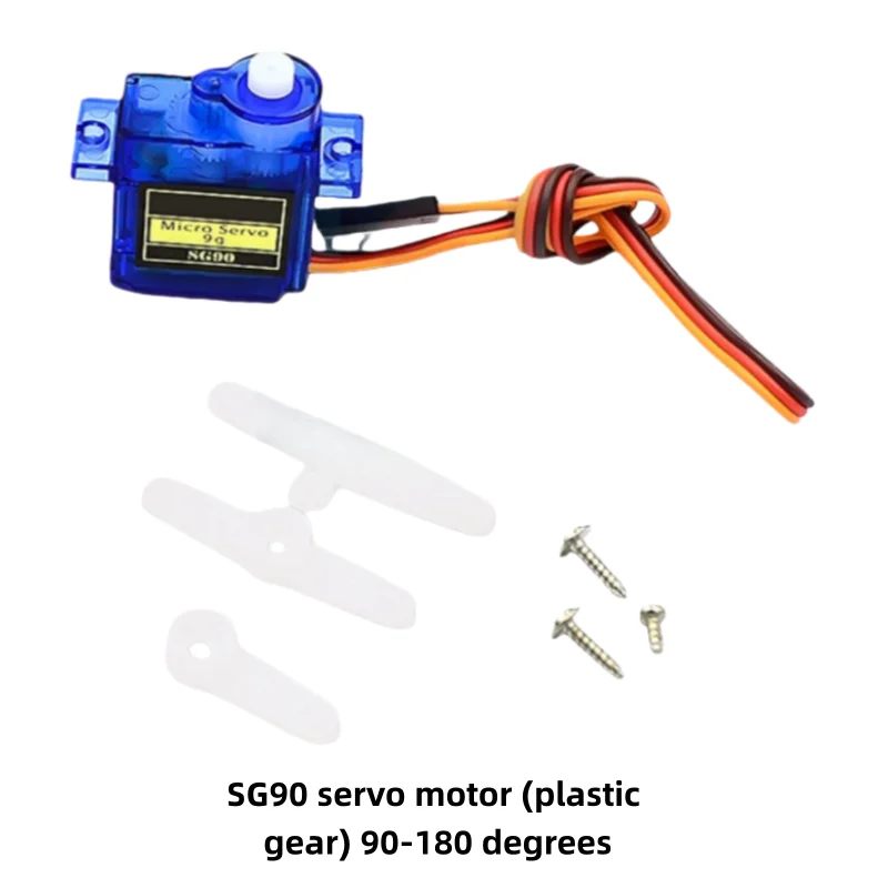 SG90（90-180 ° 서보 로봇 팔 키트, 서보 모터 4개, 개발 보드 1개, 조이스틱 모듈 1개 및 전체 팔 조립품 포함