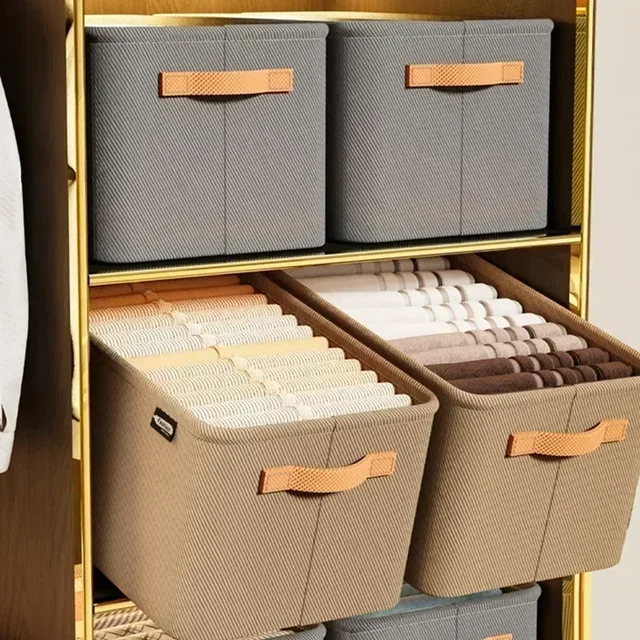 Scatola portaoggetti per guardaroba per riporre nel armadio, cassetti per biancheria intima, armadietto per camera da letto, calzini, reggiseno, pantaloni, organizer 4