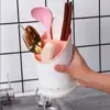Large Capacity Tableware Storage Rack New with Tray Space Saving Chopstick Holder Drainage Hole Detachable Scoop Spoon Cage 5