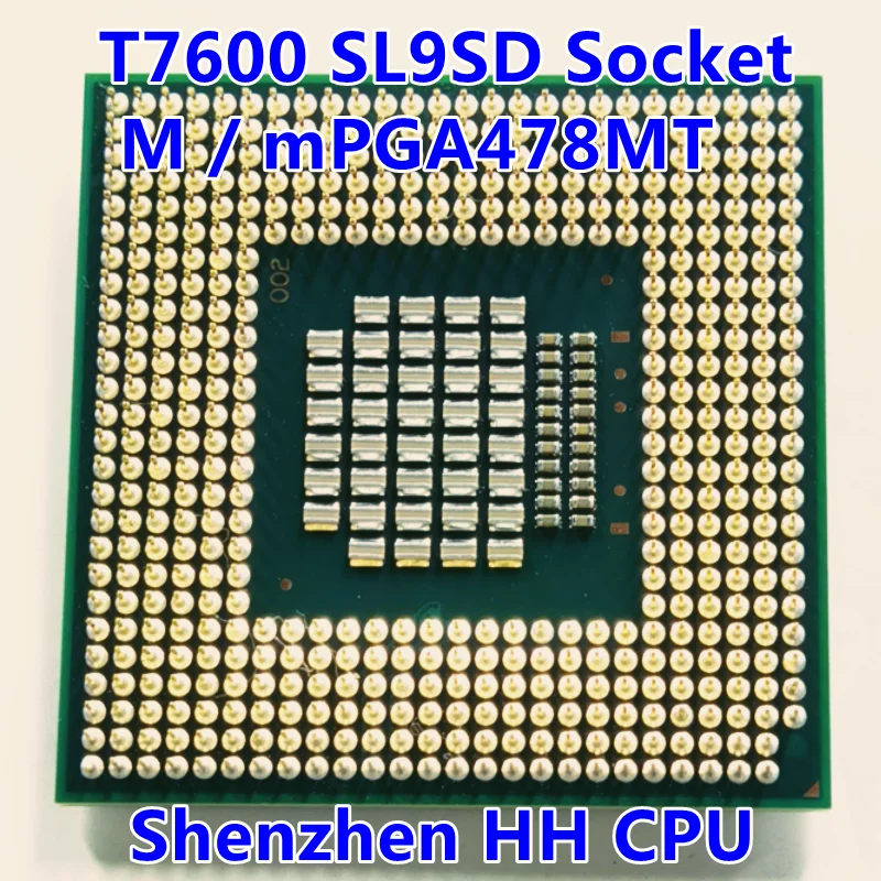 Двухъядерный двухпоточный процессор T7600 SL9SD 2 3 ГГц 4 МБ 34 Вт разъем M / mPGA478MT |