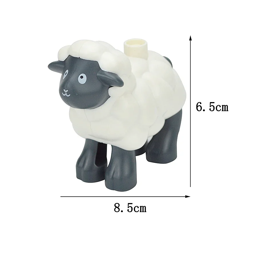 Bulk Large Animal Building Blocks Set - Farm & Zoo Creatures Toys