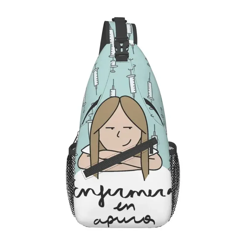 

Enfermera En Apuros Doctor Nurse Medical Sling Chest Crossbody Bag Men Fashion Shoulder Backpack for Camping Biking