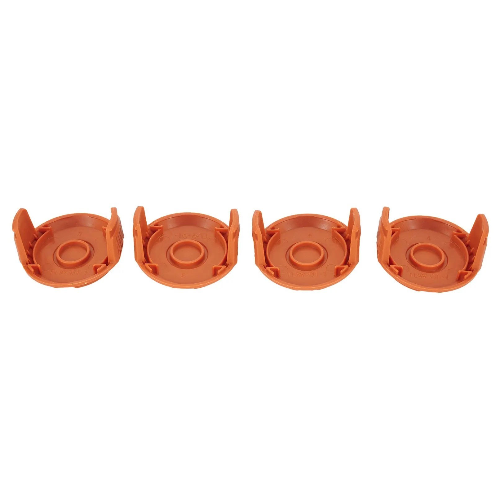 

4pcs Spool Cap Covers Tool-free Spool Cap For WORX WG150 WG151 WG152 WG153 WG154 String Trimmer Plastic Orange Garden Tool Parts