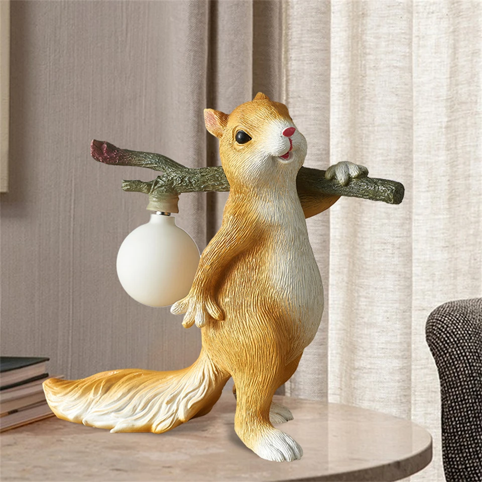 

Modern Bedroom Bedside LOFT Desk Lamp Designer LED Table Lights Cartoon Animal Table Lamp Children Gift Ornaments Interior Decor