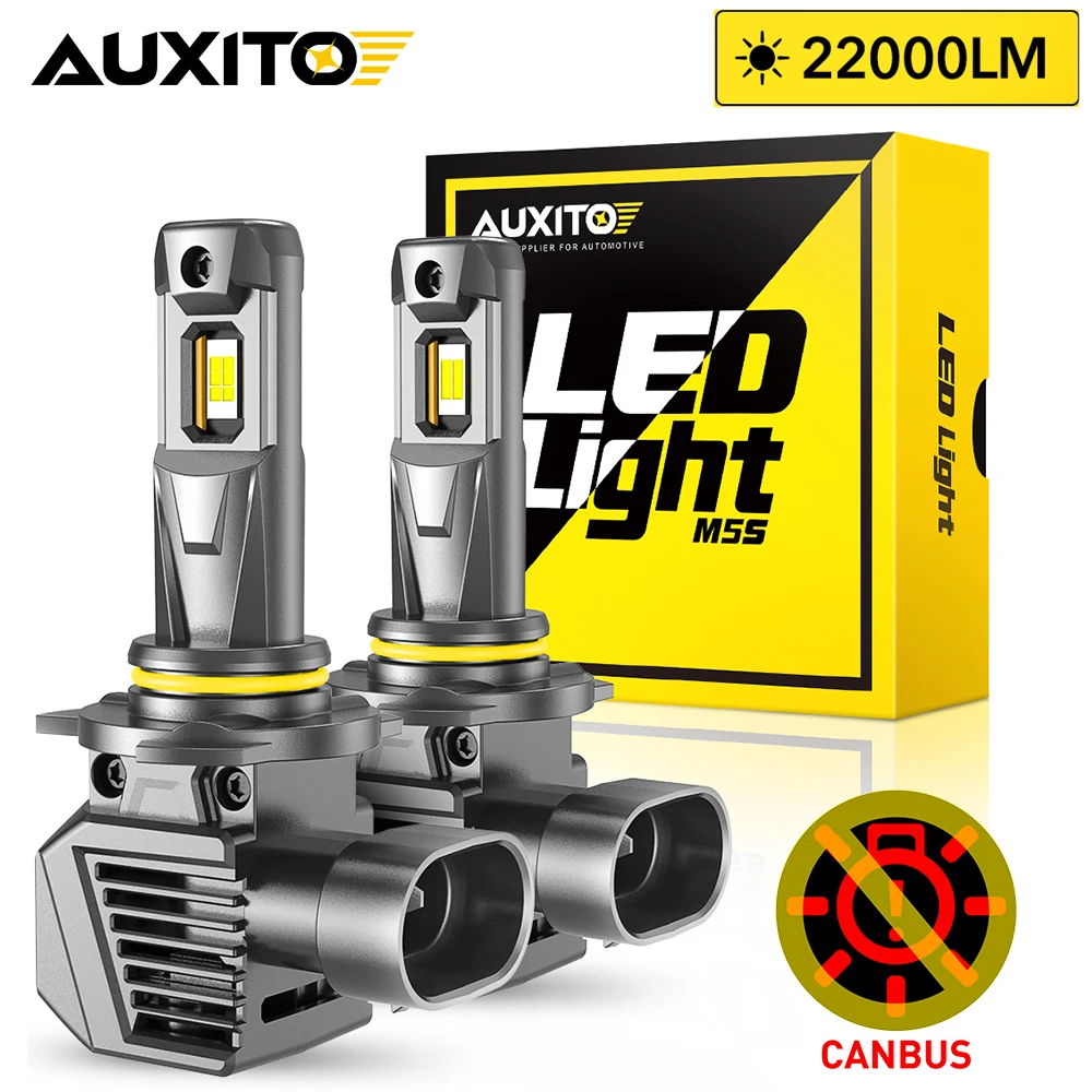 

AUXITO 2Pcs 22000LM 9012 HIR2 LED Headlight Bulbs Canbus Super Bright For Toyota CHR RAV4 Corolla Hybrid Auris LED Head Lamp