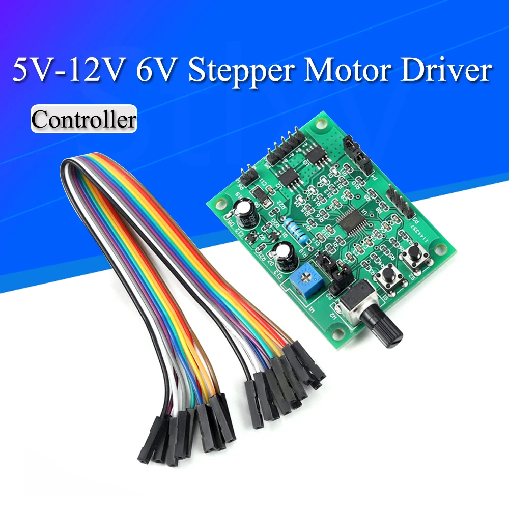 DC 5V-12V 6V Stepper Motor Driver 2-phase 4-wire 4-phase 5-wire Multifunction Step Motor Speed Controller Module Board dc motor speed controller stepper motor driver dc motor driver