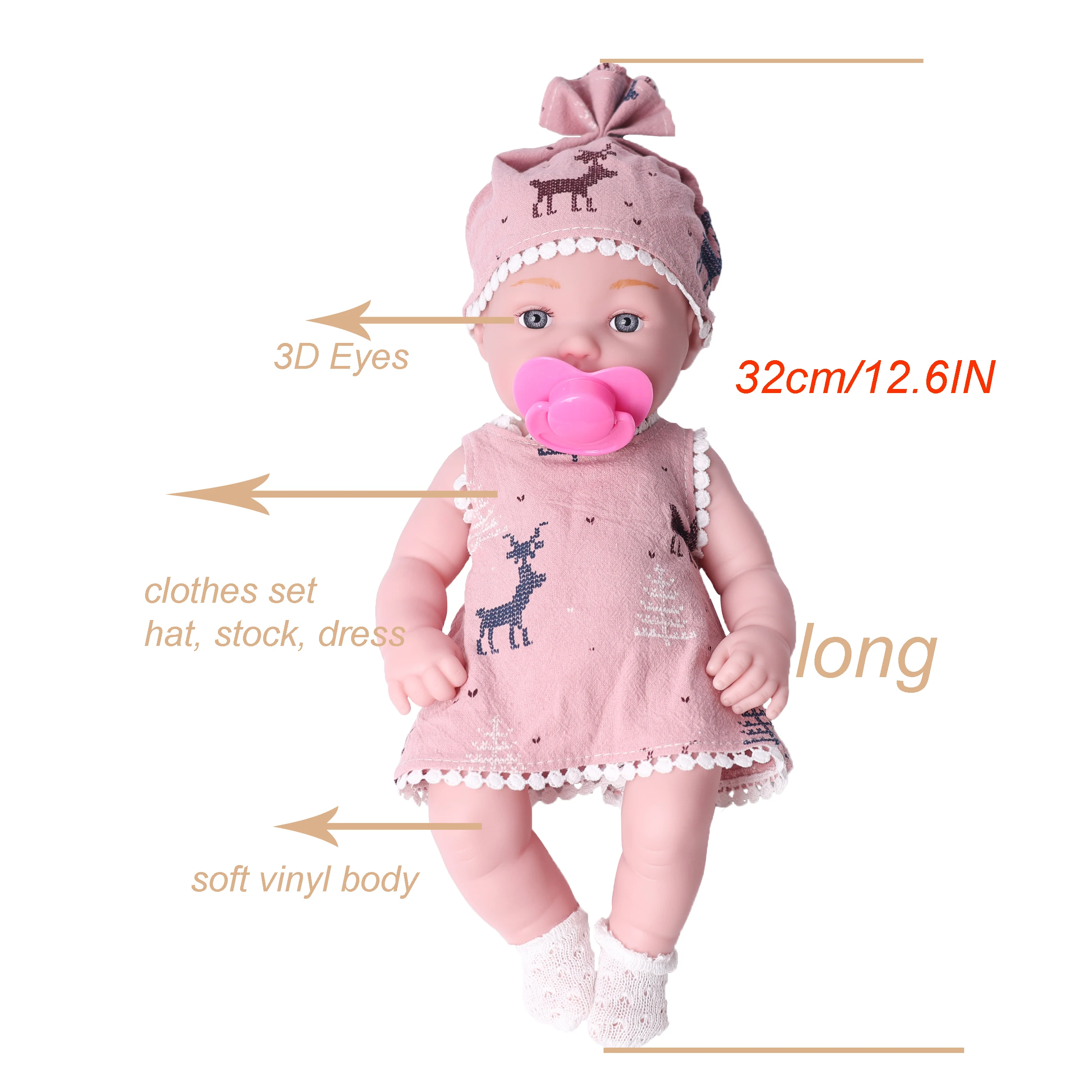 Poupées de bébé Reborn réalistes Poupée Reborn Réaliste, Poupées bébé